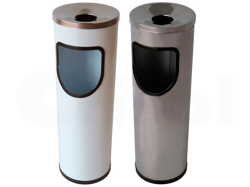 Comprar Papelera Cenicero Redonda de JVD en Limpieza / Papeleras y